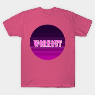 workout typography design T shirt T-Shirt